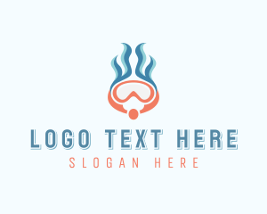 Scuba Mask - Scuba Diving Water Sports logo design