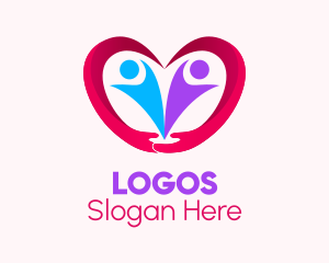 Humanitarian - Family Heart Charity logo design