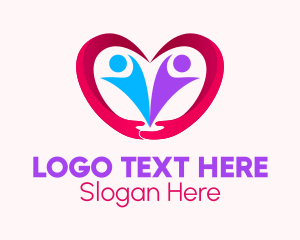 Help - Family Heart Charity logo design