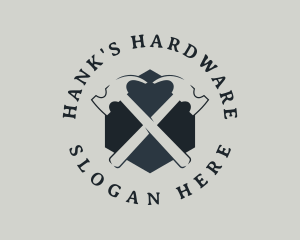 Hardware Hammer Tool logo design