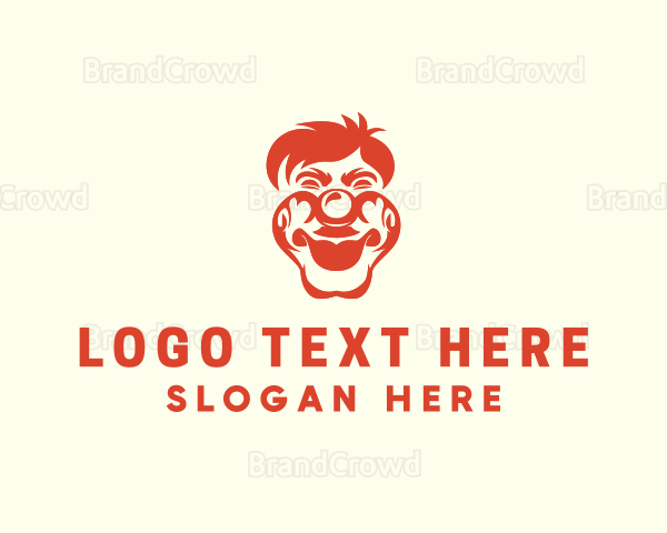 Clown Man Head Logo