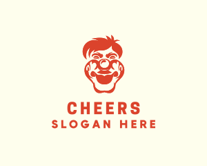 Circus - Clown Man Head logo design