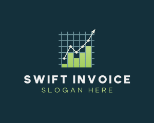 Invoice - Financial Chart Graph logo design