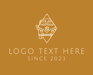 Trailer - Camper Van Retro logo design