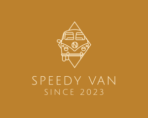 Van - Camper Van Retro logo design