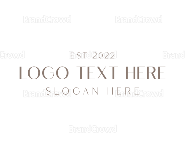 Simple Elegant Wordmark Logo