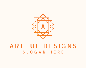 Geometric Tile Flooring logo design