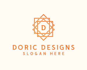 Geometric Tile Flooring logo design