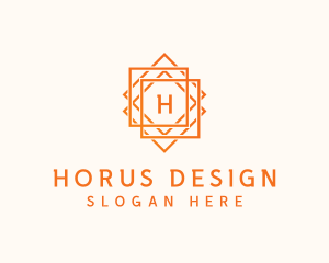 Geometric Tile Flooring logo design