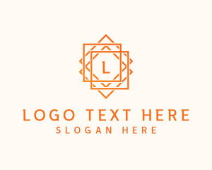 Textile Design - Geometric Tile Flooring logo design