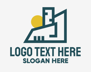 Buildings - Abstract City Buildings logo design