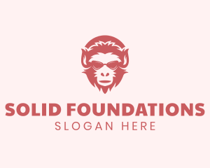 Simian - Funky Ape Monkey logo design