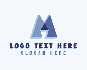 Geometric - Generic Brand Letter M logo design