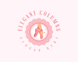 Elegant Ballet Shoes logo design