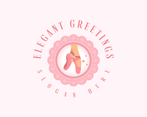 Elegant Ballet Shoes logo design