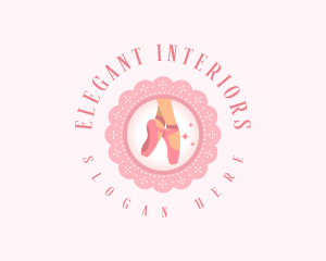 Elegant Ballet Shoes logo design