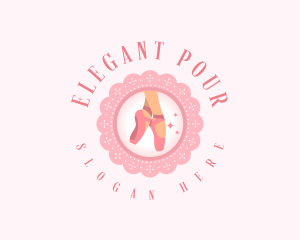 Elegant Ballet Shoes logo design