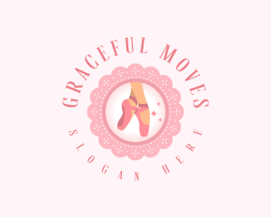 Ballet - Elegant Ballet Shoes logo design