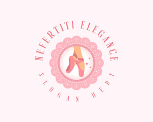 Elegant Ballet Shoes logo design