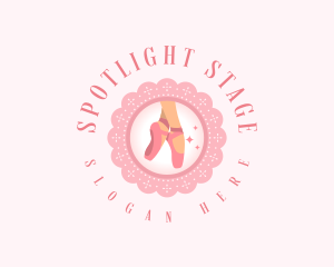 Elegant Ballet Shoes logo design