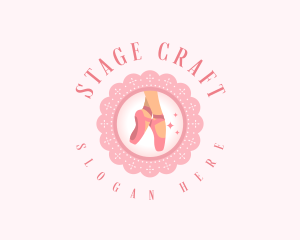 Theater - Elegant Ballet Shoes logo design