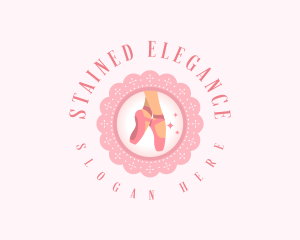 Elegant Ballet Shoes logo design