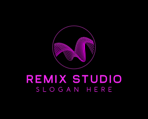 Frequency Wave Studio logo design