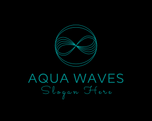 Infinite Wave Loop logo design