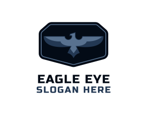 Cyber Eagle Badge logo design