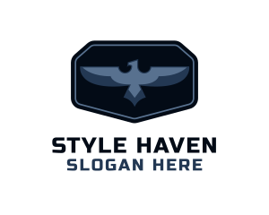 Veteran - Cyber Eagle Badge logo design