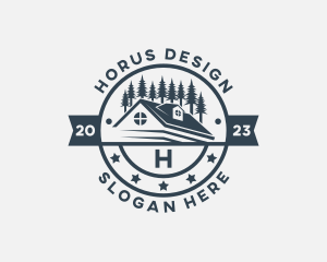 House Roofing Property logo design