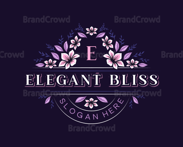 Flower Wedding Event Logo