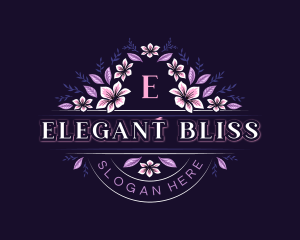 Flower Wedding Event logo design