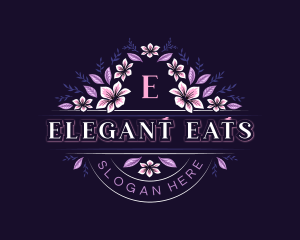 Flower Wedding Event logo design