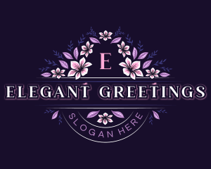 Flower Wedding Event logo design