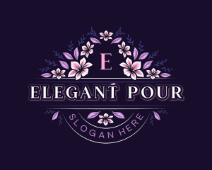 Flower Wedding Event logo design