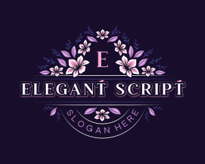 Flower Wedding Event logo design