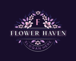 Flower Wedding Event logo design