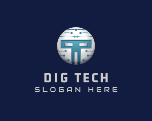 Cyber Tech Robot logo design