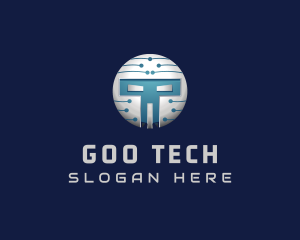 Cyber Tech Robot logo design