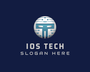 Cyber Tech Robot logo design