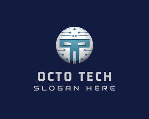 Cyber Tech Robot logo design