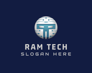 Cyber Tech Robot logo design