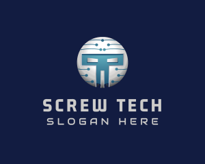 Cyber Tech Robot logo design