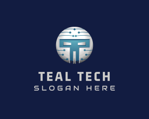 Cyber Tech Robot logo design