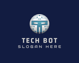Robot - Cyber Tech Robot logo design