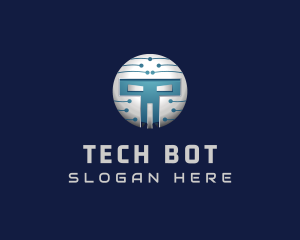 Cyber Tech Robot logo design