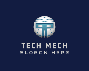 Cyber Tech Robot logo design