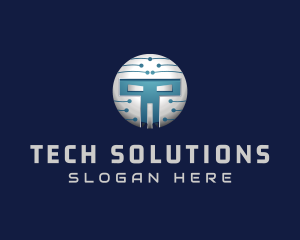 Cyber Tech Robot logo design