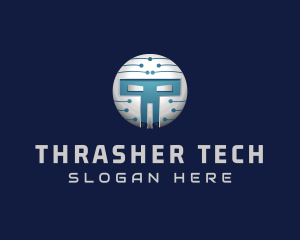 Cyber Tech Robot logo design